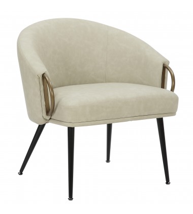  Worldwide -ZITA-ACCENT CHAIR-IVORY - (403-668IV)