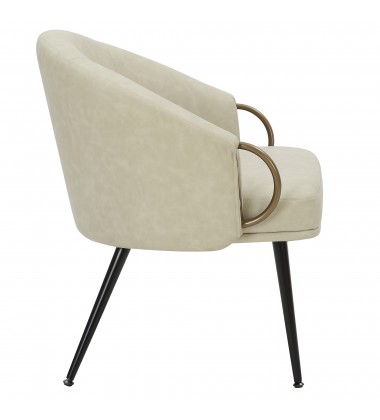  Worldwide -ZITA-ACCENT CHAIR-IVORY - (403-668IV)