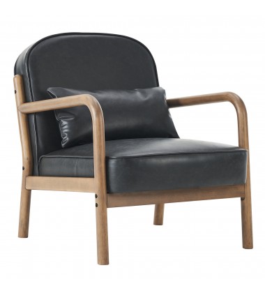  Worldwide -FANI-ACCENT CHAIR PU-BLACK - (403-926BLK)