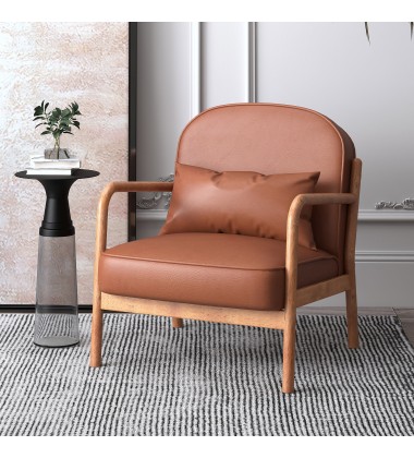  Worldwide -FANI-ACCENT CHAIR PU-SADDLE - (403-926SD)