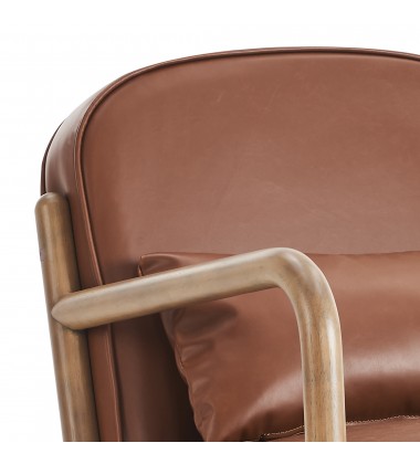  Worldwide -FANI-ACCENT CHAIR PU-SADDLE - (403-926SD)