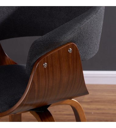 Worldwide -HOLT-ACCENT CHAIR-FABRIC CHARCOAL - (403-981CH)  Worldwide -HOLT-ACCENT CHAIR-FABRIC CHARCOAL - (403-981CH)