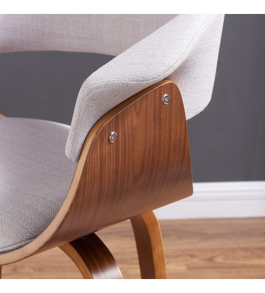 Worldwide -HOLT-ACCENT CHAIR-FABRIC GREY - (403-981GY)  Worldwide -HOLT-ACCENT CHAIR-FABRIC GREY - (403-981GY)