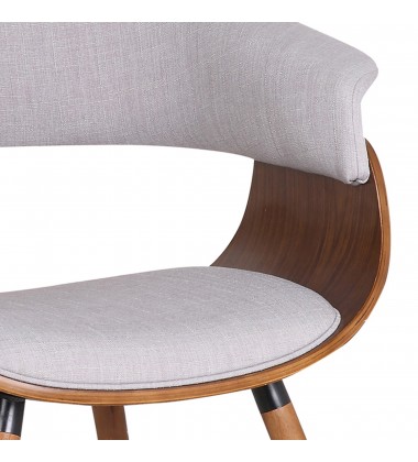 Worldwide -HOLT-ACCENT CHAIR-FABRIC GREY - (403-981GY)  Worldwide -HOLT-ACCENT CHAIR-FABRIC GREY - (403-981GY)