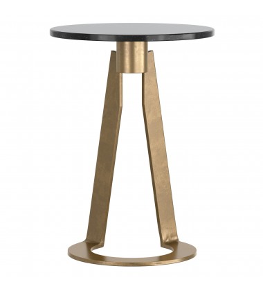  Worldwide-ROUND ACCENT TABLE-(501-112BK)