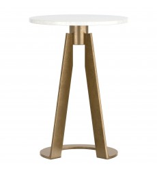  Worldwide-ROUND ACCENT TABLE-(501-112WT)