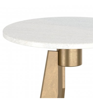  Worldwide-ROUND ACCENT TABLE-(501-112WT)