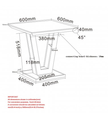  Worldwide -FORNA-ACCENT TABLE-NATURAL - (501-161NAT)