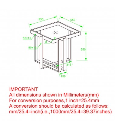 Worldwide -PAXTON-ACCENT TABLE-GOLD - (501-167GL) Worldwide -PAXTON-ACCENT TABLE-GOLD - (501-167GL)