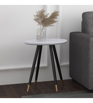  Worldwide -EMERY-ACCENT TABLE-WHITE - (501-294WT)