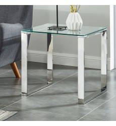  Worldwide -ZEVON-ACCENT TABLE-SILVER - (501-408CH)