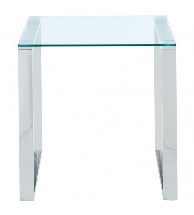  Worldwide -ZEVON-ACCENT TABLE-SILVER - (501-408CH)