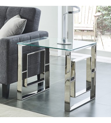  Worldwide -EROS-ACCENT TABLE-SILVER - (501-482CH)