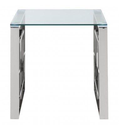  Worldwide -EROS-ACCENT TABLE-SILVER - (501-482CH)