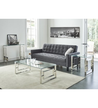  Worldwide -EROS-ACCENT TABLE-SILVER - (501-482CH)