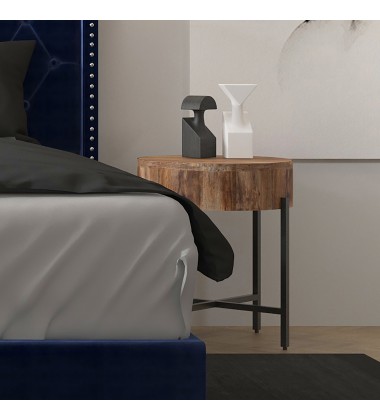  Worldwide -BLOX-ACCENT TABLE-NATURAL - (501-528NAT)