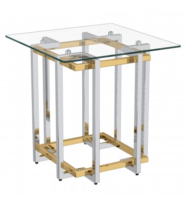 Worldwide -FLORINA-ACCENT TABLE-SILVER/GOLD - (501-561CH) Worldwide -FLORINA-ACCENT TABLE-SILVER/GOLD - (501-561CH)