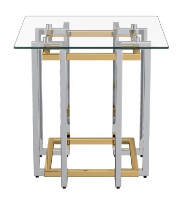 Worldwide -FLORINA-ACCENT TABLE-SILVER/GOLD - (501-561CH) Worldwide -FLORINA-ACCENT TABLE-SILVER/GOLD - (501-561CH)