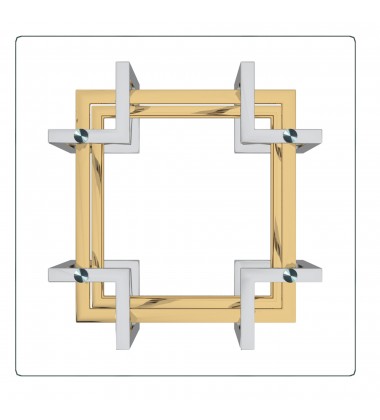 Worldwide -FLORINA-ACCENT TABLE-SILVER/GOLD - (501-561CH) Worldwide -FLORINA-ACCENT TABLE-SILVER/GOLD - (501-561CH)