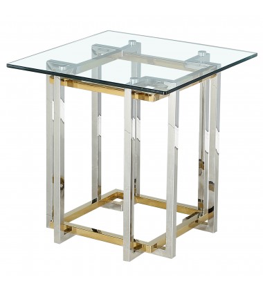 Worldwide -FLORINA-ACCENT TABLE-SILVER/GOLD - (501-561CH) Worldwide -FLORINA-ACCENT TABLE-SILVER/GOLD - (501-561CH)