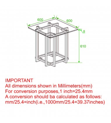 Worldwide -FLORINA-ACCENT TABLE-SILVER/GOLD - (501-561CH) Worldwide -FLORINA-ACCENT TABLE-SILVER/GOLD - (501-561CH)