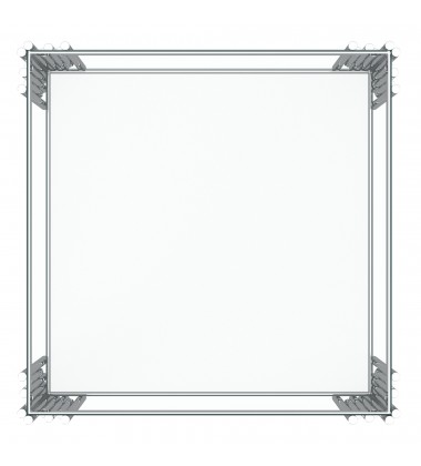  Worldwide -ESTREL-ACCENT TABLE LARGE-SILVER - (501-630CH_L)