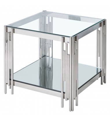  Worldwide -ESTREL-ACCENT TABLE LARGE-SILVER - (501-630CH_L)