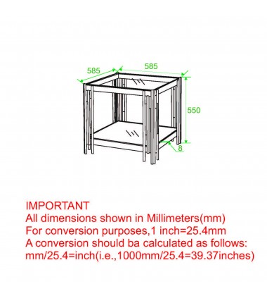  Worldwide -ESTREL-ACCENT TABLE LARGE-SILVER - (501-630CH_L)
