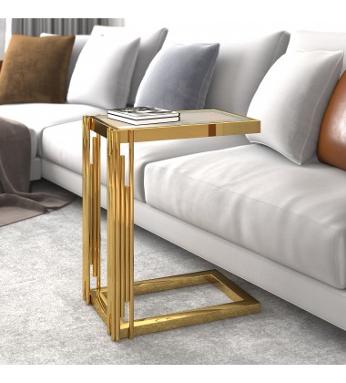  Worldwide -ESTREL-ACCENT TABLE SMALL-GOLD - (501-630GL_S)