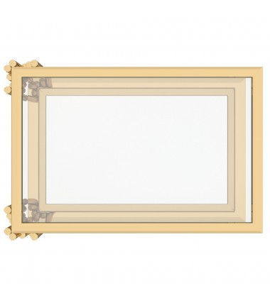  Worldwide -ESTREL-ACCENT TABLE SMALL-GOLD - (501-630GL_S)
