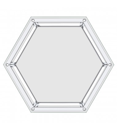 Worldwide -FLEUR-ACCENT TABLE-SILVER - (501-635CH) Worldwide -FLEUR-ACCENT TABLE-SILVER - (501-635CH)