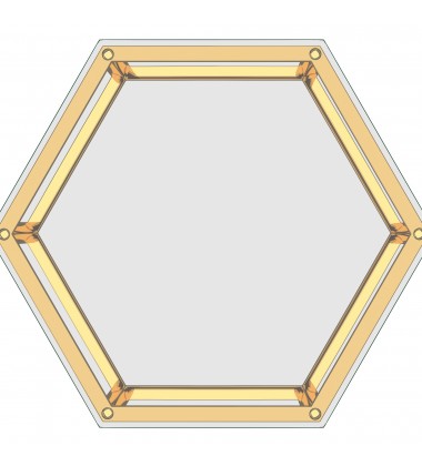 Worldwide -FLEUR-ACCENT TABLE-GOLD - (501-635GL) Worldwide -FLEUR-ACCENT TABLE-GOLD - (501-635GL)