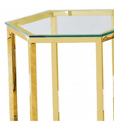 Worldwide -FLEUR-ACCENT TABLE-GOLD - (501-635GL) Worldwide -FLEUR-ACCENT TABLE-GOLD - (501-635GL)