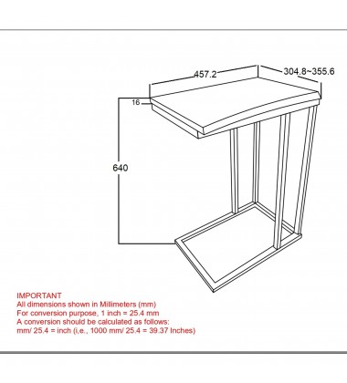  Worldwide -JIVIN-ACCENT TABLE-NATURAL - (501-676NAT)