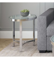  Worldwide -STRATA-ACCENT TABLE-CHROME - (501-746)
