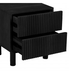  Worldwide-2 DRAWER ACCENT TABLE-(501-751DR_BLK)