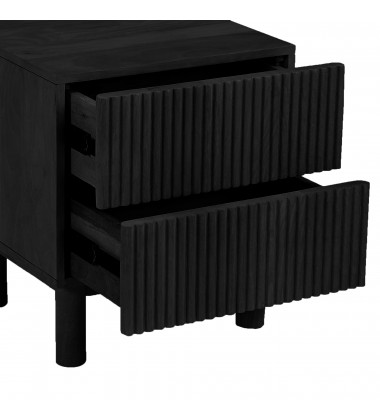  Worldwide-2 DRAWER ACCENT TABLE-(501-751DR_BLK)