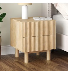  Worldwide-2 DRAWER ACCENT TABLE-(501-751DR_NAT)
