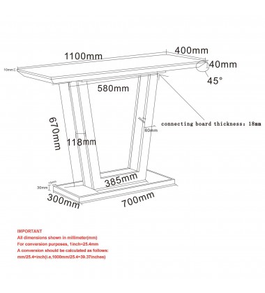 Worldwide -FORNA-CONSOLE TABLE-NATURAL - (502-161NAT)  Worldwide -FORNA-CONSOLE TABLE-NATURAL - (502-161NAT)