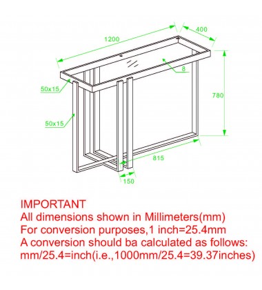 Worldwide -PAXTON-CONSOLE TABLE-GOLD - (502-167GL)  Worldwide -PAXTON-CONSOLE TABLE-GOLD - (502-167GL)