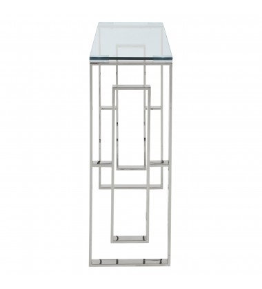  Worldwide -EROS-CONSOLE/DESK-SILVER - (502-482CH)
