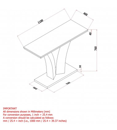  Worldwide -NAPOLI-CONSOLE TABLE-GREY - (502-545GY)