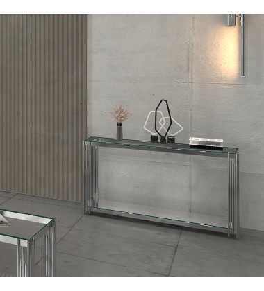  Worldwide -ESTREL-CONSOLE TABLE-SILVER - (502-630CH)