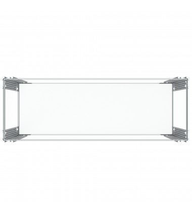 Worldwide -ESTREL-CONSOLE TABLE-SILVER - (502-630CH)