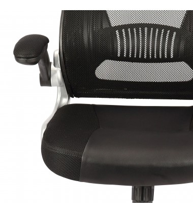  Worldwide -FIGO-OFFICE CHAIR-BLACK - (802-840BK)