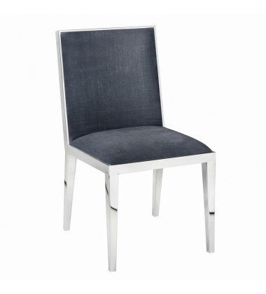 Xcella - Emario Charcoal Velvet Chair GY-DC-7778HB