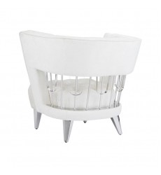 Xcella - Bentley Accent Chair: Ivory Fabric GY-AC-8105