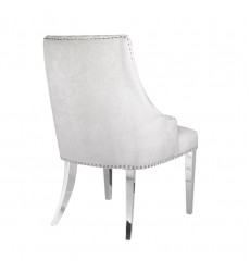 Xcella - Oscar Ivory Steel Chair with Steel Legs GY-9209SS